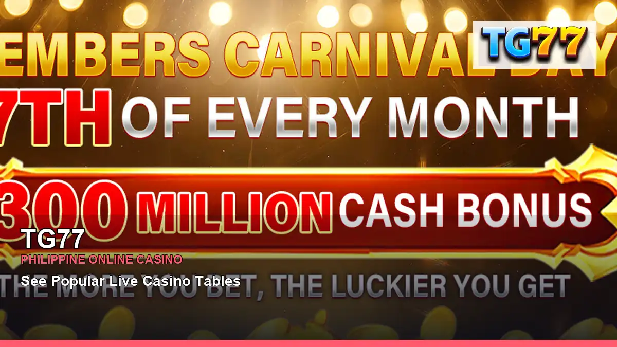 TG77 online casino and slot games for Philippine players with featured game highlights