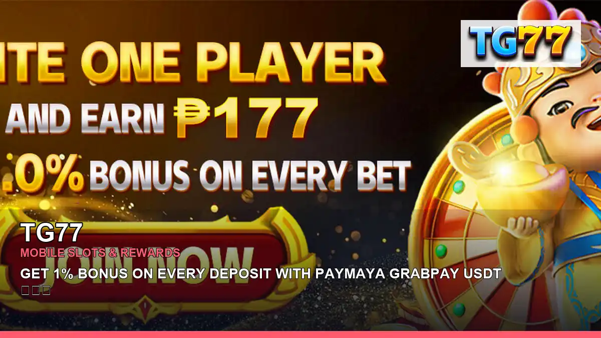 TG77 mobile slot promotions and casino games for Philippine players